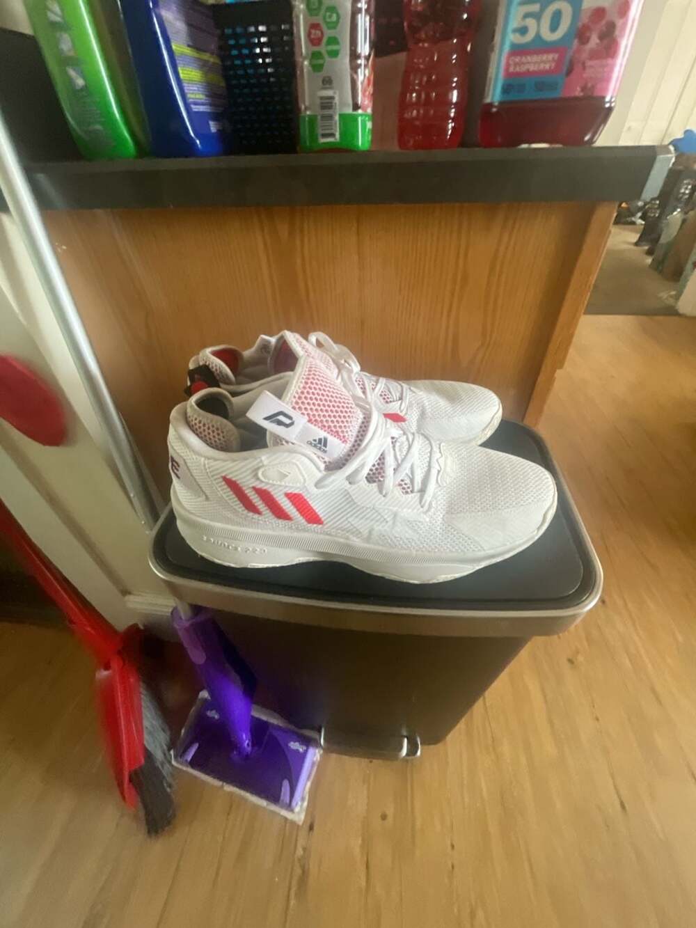 Adidas Dame 8 'Dame Time' Basketball Shoes GY0384 White/Vivid Red/Core Black